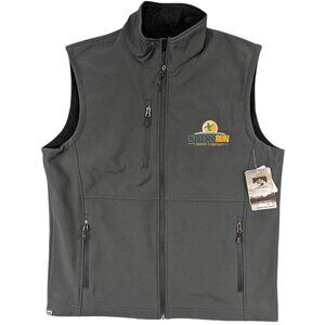 NEW‎ Storm Creek Full Zip Vest Mens L Gray Gorpcore Utility Corporate Casual